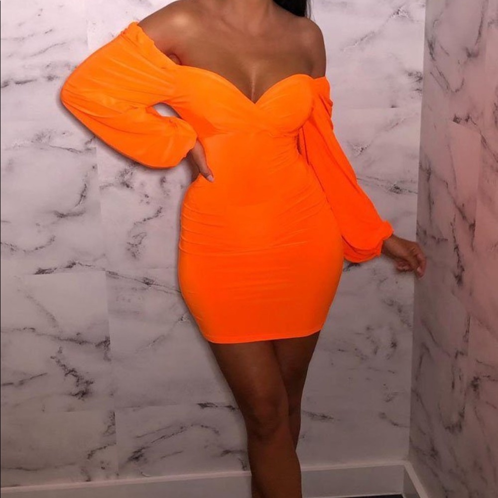 Neon Orange Dress